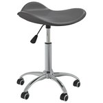 VIDAXL Chaise pivotante de salle a manger Gris Similicuir