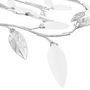 Voir la diapositive 4 : VIDAXL Plafonnier a bras feuille en cristal acrylique 5 ampoules E14