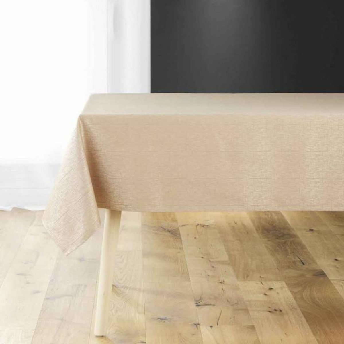 Paris Prix Nappe Jacquard Déco  Debbie  140x240cm Or