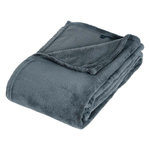 ATMOSPHERA Plaid Polaire  Microfibre  125x150cm Bleu Orage