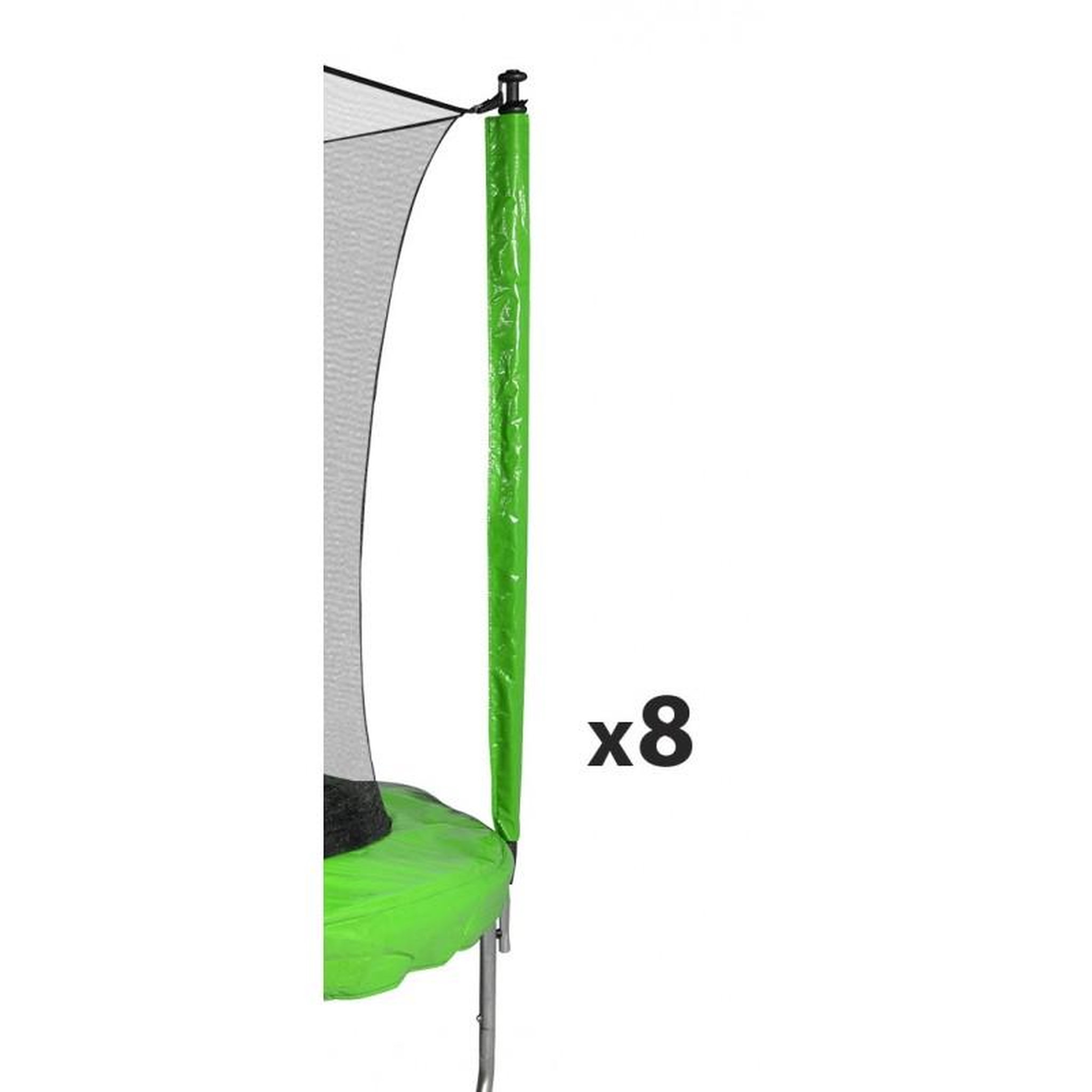 Voir la diapositive 1 : JUMP4FUN Protection pour perches de trampolines toutes tailles Pack de 8 Chaussettes universelles