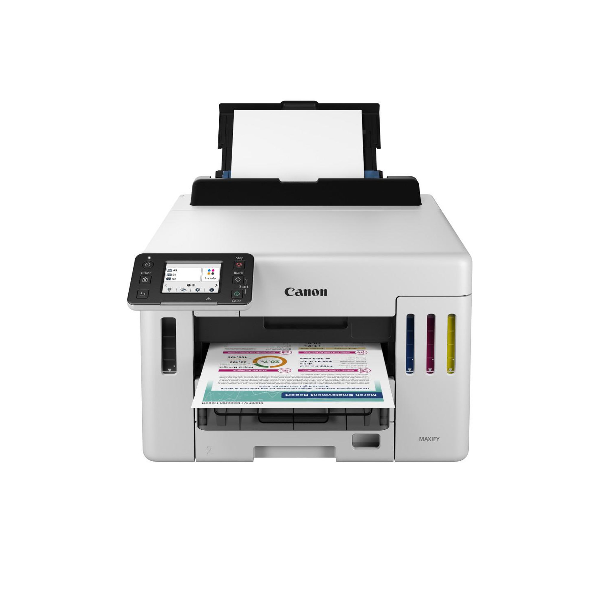 Voir la diapositive 2 : Canon Imprimante multifonction Canon MAXIFY GX5550 avec impression couleur, duplex et écran tactile