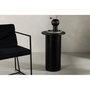 Voir la diapositive 6 : Paris Prix Table d'Appoint Design Nervuré  Bianca  65cm Noir