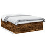 Voir la diapositive 2 : VIDAXL Cadre de lit sans matelas chene fume 150x200 cm