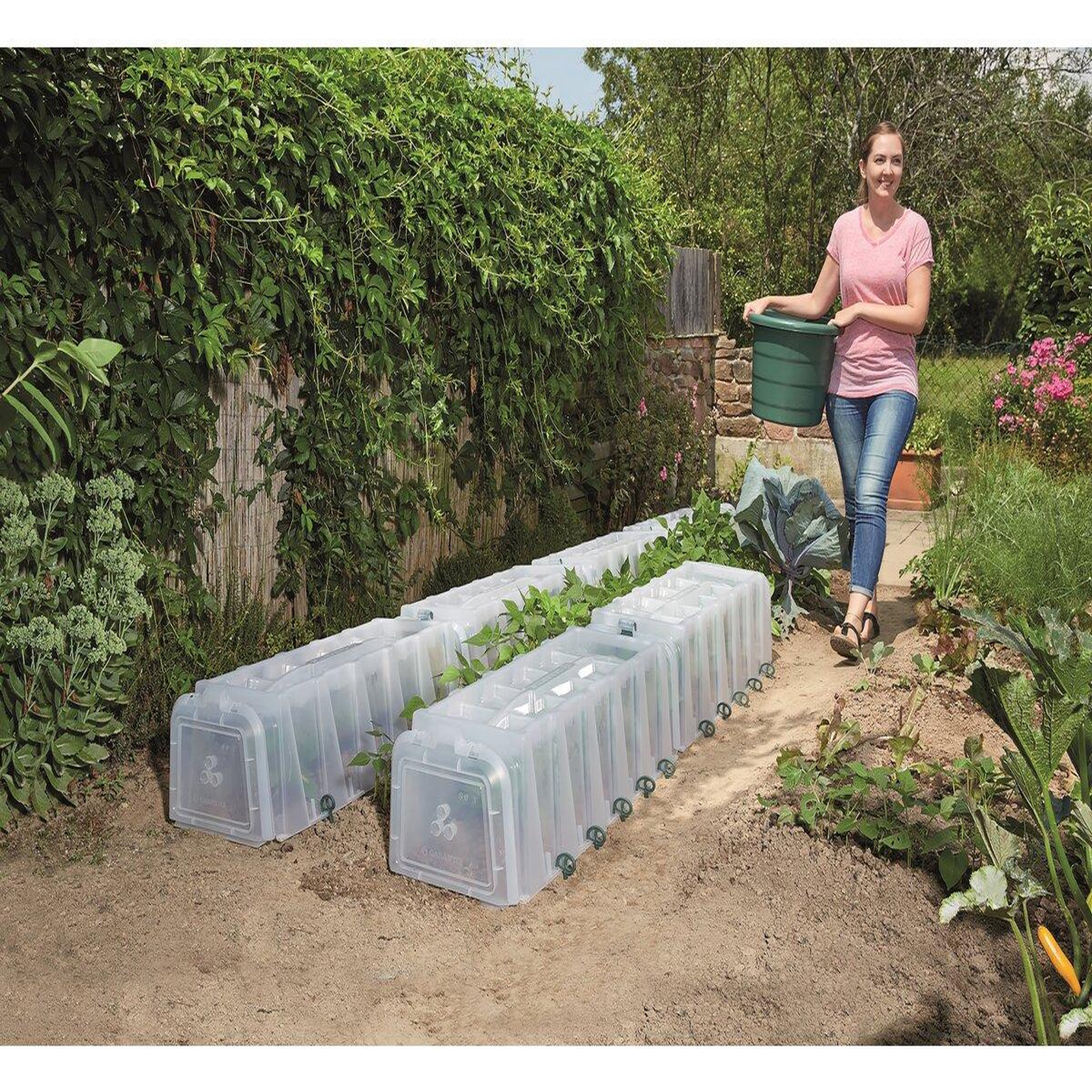 Habitat et Jardin Kit de 3 tunnels de culture  Sunny  - Blanc