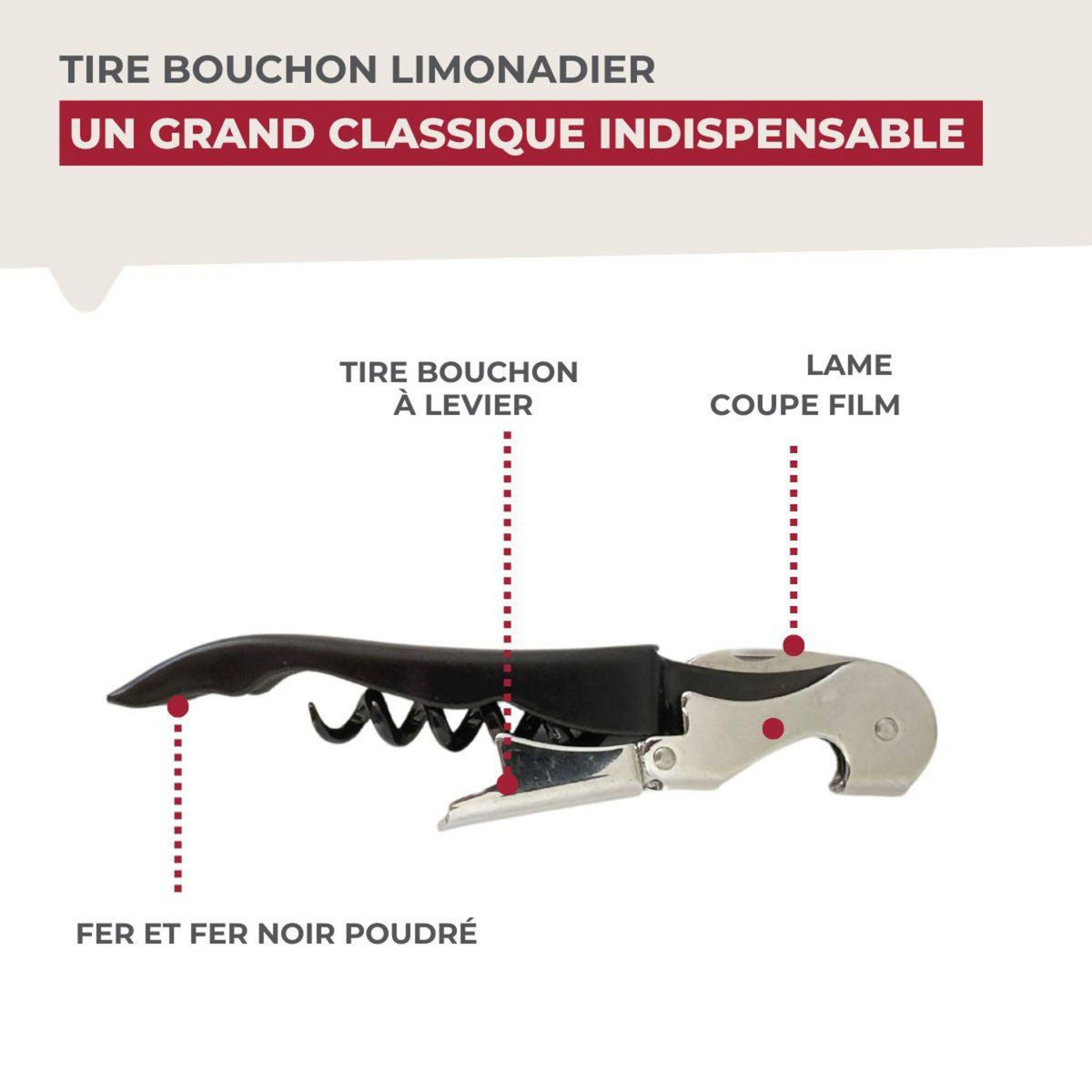 Fackelmann Tire-bouchon limonadier Fackelmann Bar Concept