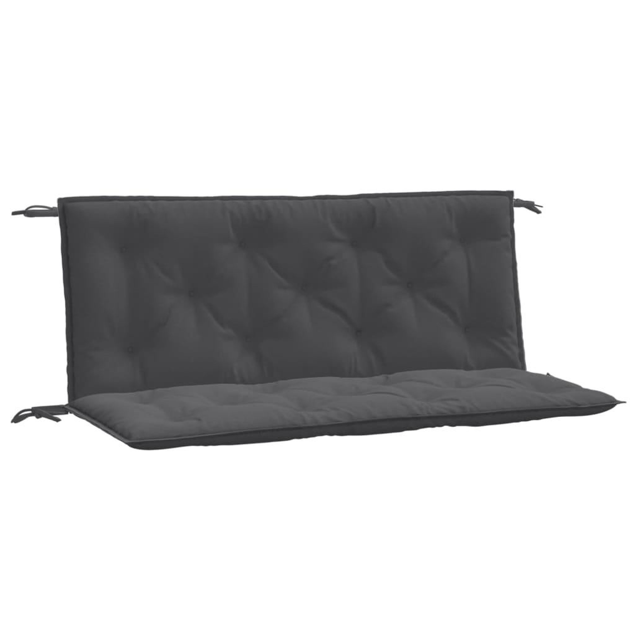 Voir la diapositive 2 : VIDAXL Coussins de banc de jardin lot de 2 anthracite melange tissu