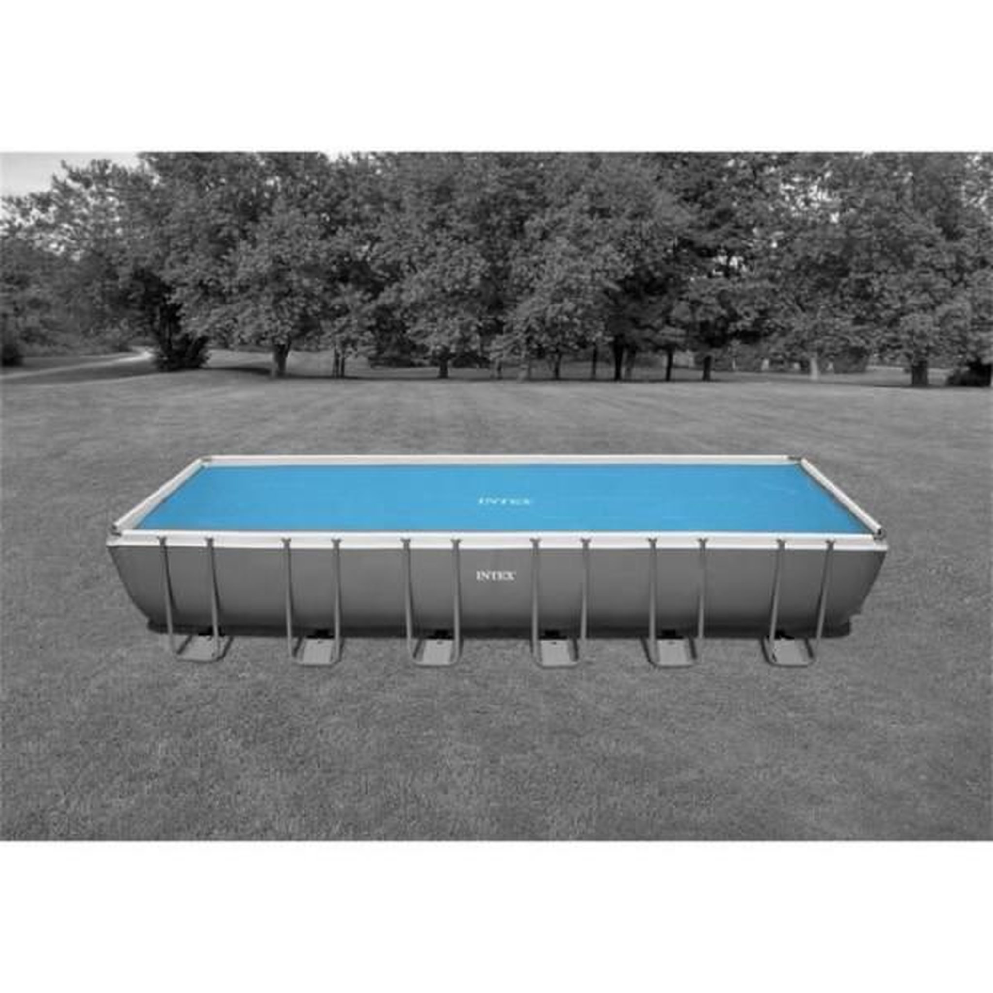 Voir la diapositive 2 : INTEX Bâche a bulles pour piscines rectangulaire de 732 x 366 cm