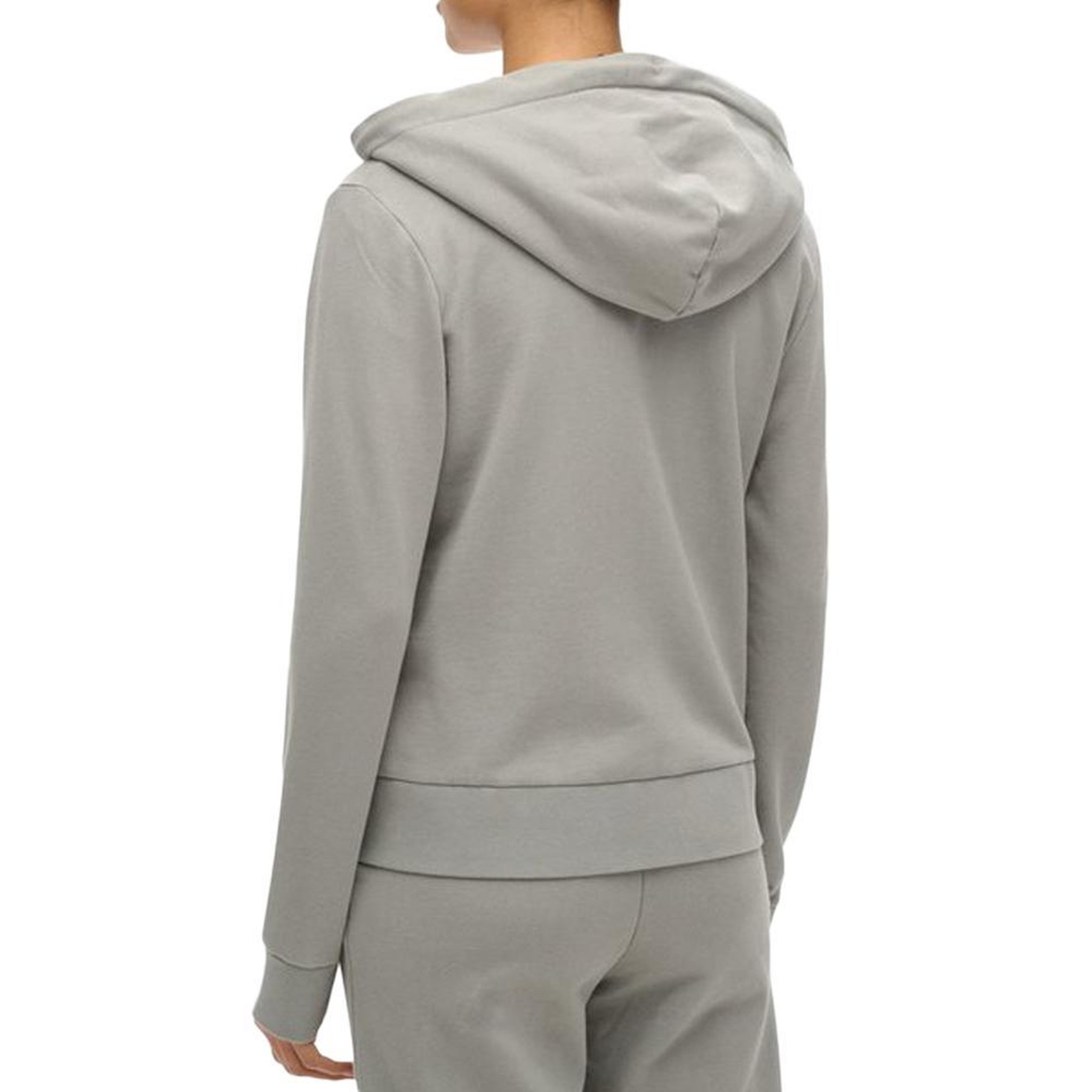 Voir la diapositive 2 : SUPERDRY Sweat Gris Femme Superdry Plain Zip Hood