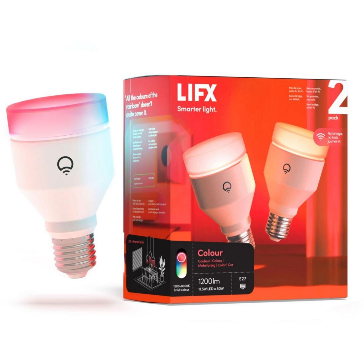 LIFX Ampoule connectée Colour Smart WiFi E27