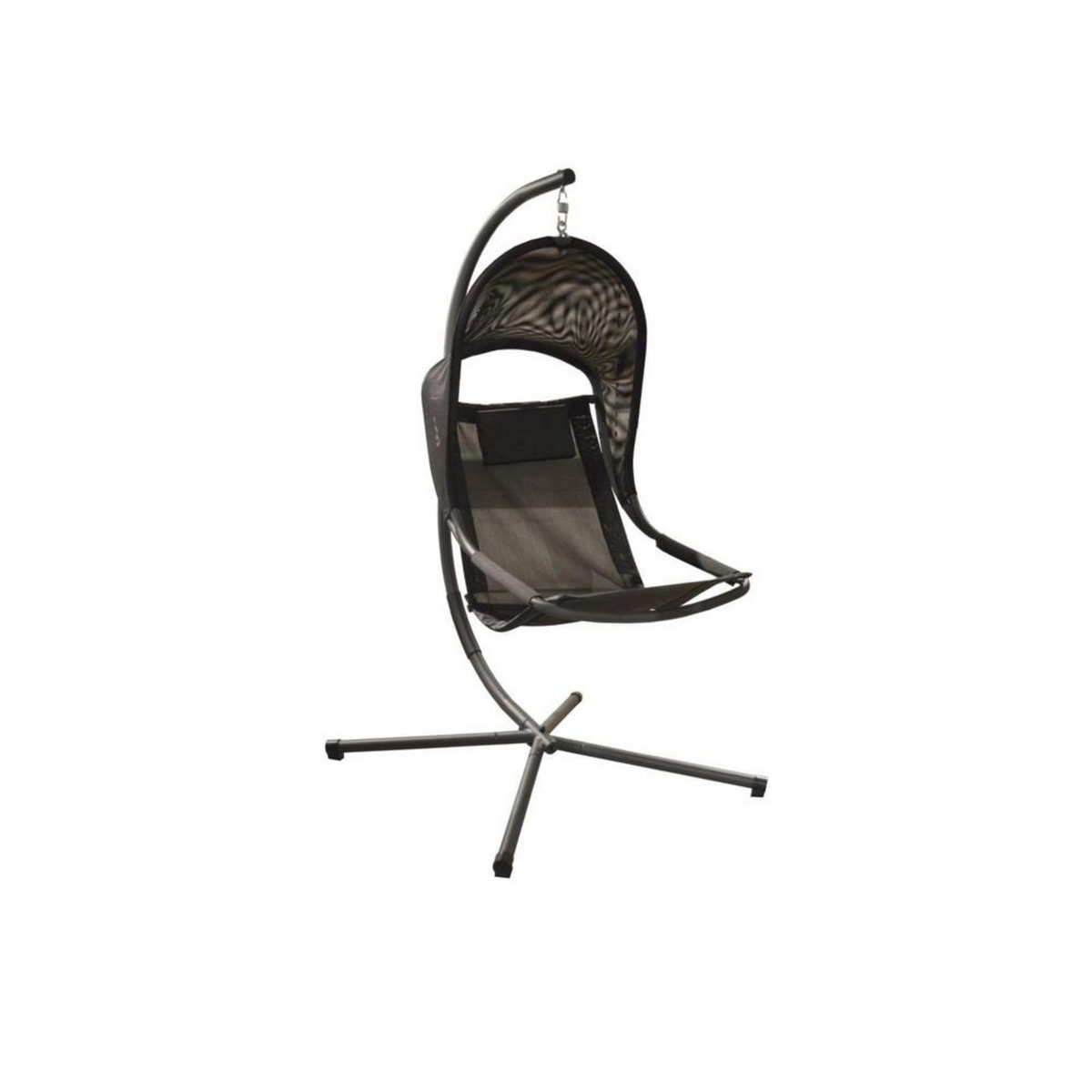 Proloisirs Fauteuil suspendu Enya en Acier avec assise en TPEP - grey/noir