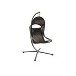 Proloisirs Fauteuil suspendu Enya en Acier avec assise en TPEP - grey/noir