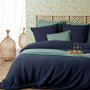 Voir la diapositive 1 : ATMOSPHERA Parure de Lit 3 Pièces  Flora  260x240cm Bleu Gris
