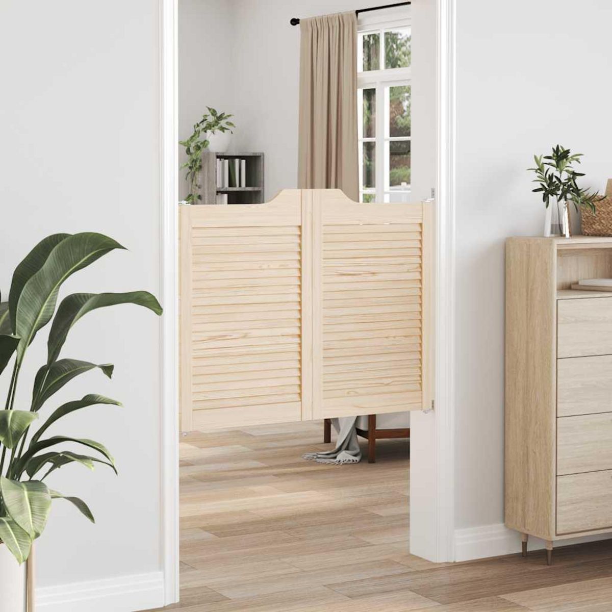 VIDAXL Portes battantes a persiennes 1paire 80x100 cm bois massif Pin