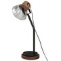 Voir la diapositive 5 : VIDAXL Lampe de bureau 25 W argent vintage 18x18x60 cm E27
