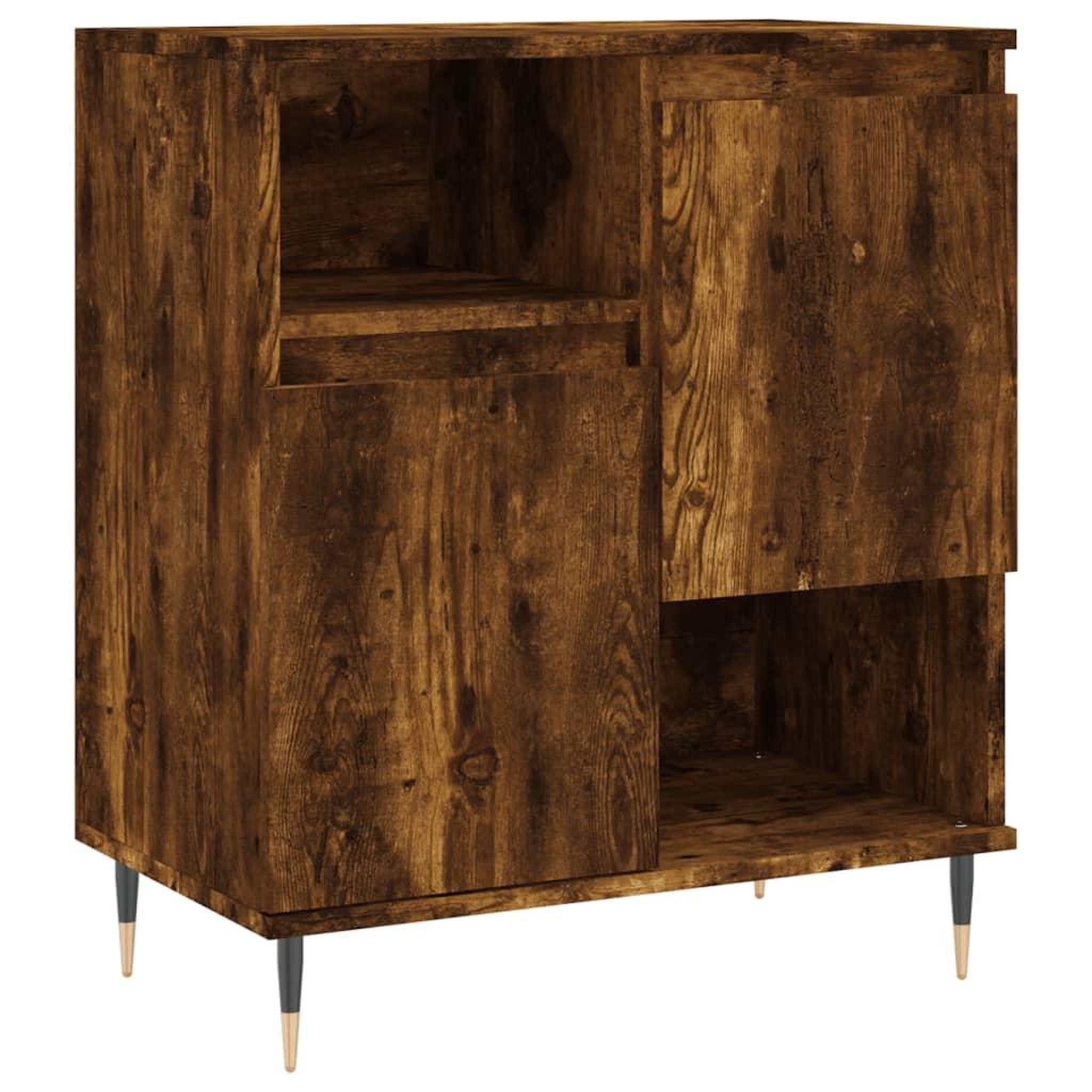 Voir la diapositive 5 : VIDAXL Buffets 3 pcs Chene fume Bois d'ingenierie