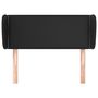 Voir la diapositive 3 : VIDAXL Tete de lit avec oreilles Noir 93x23x78/88 cm Similicuir