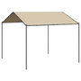 Voir la diapositive 2 : VIDAXL Tente a auvent beige 3x3 m acier et tissu