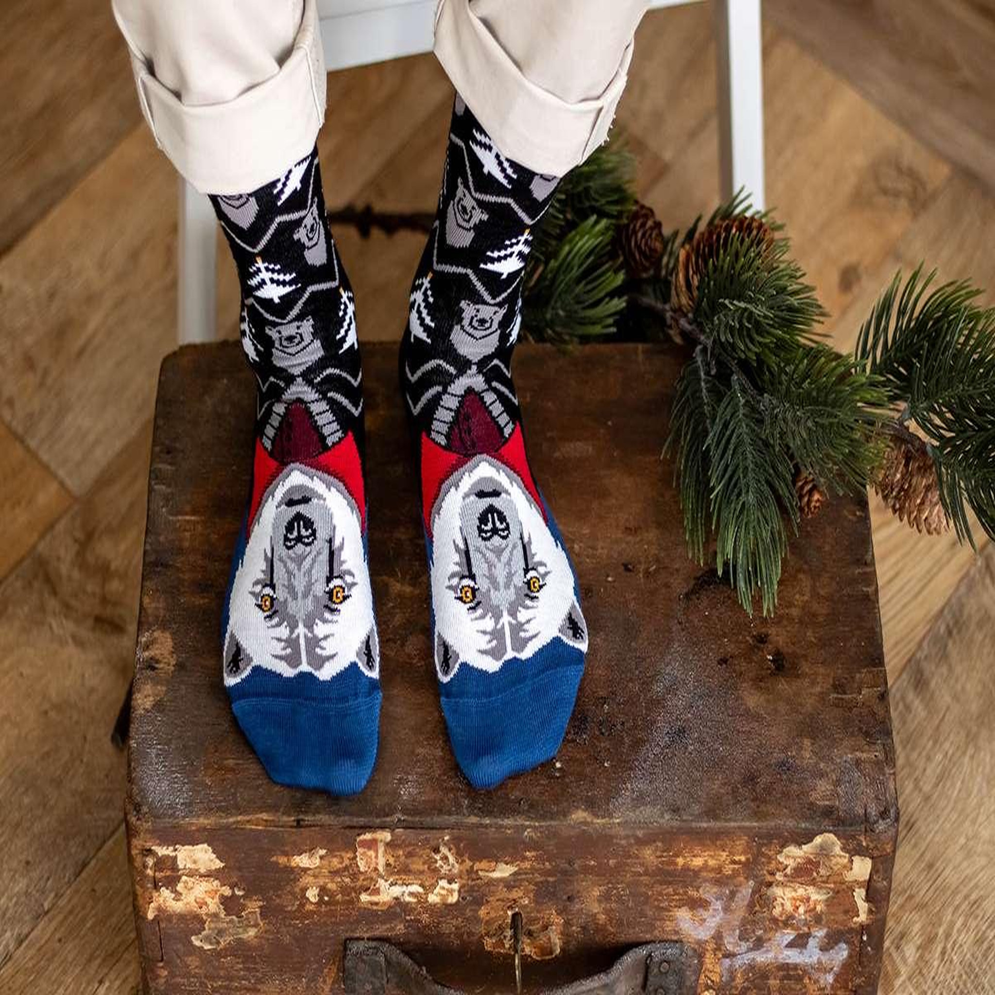 Voir la diapositive 6 : PIRIN HILL Chaussettes en bambou ours polaire