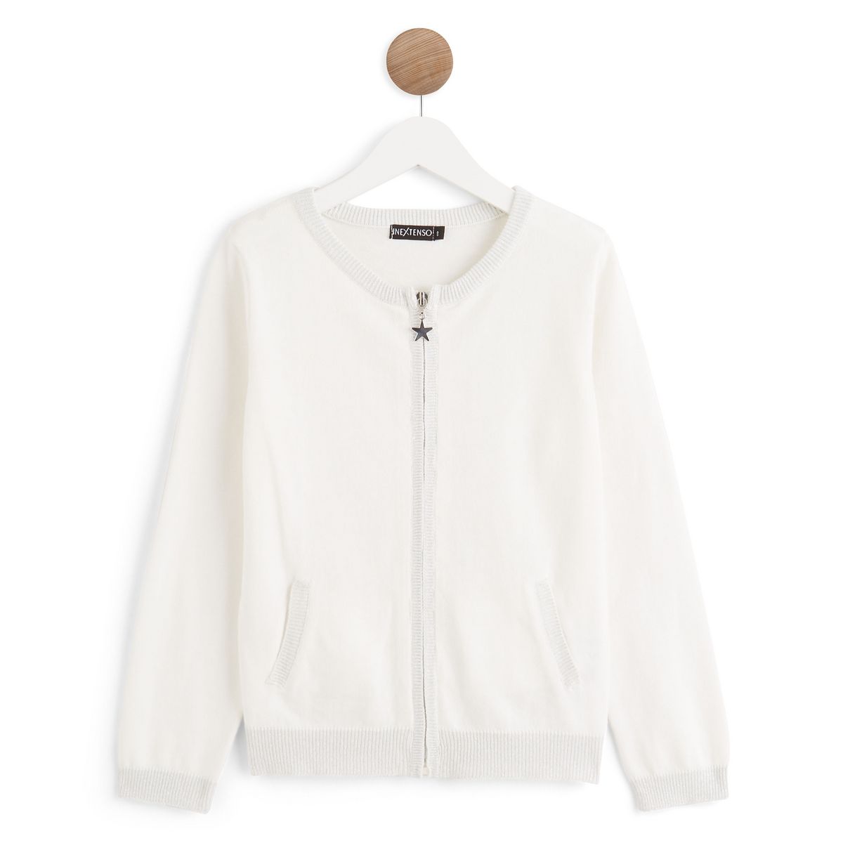 IN EXTENSO Gilet zippé fille