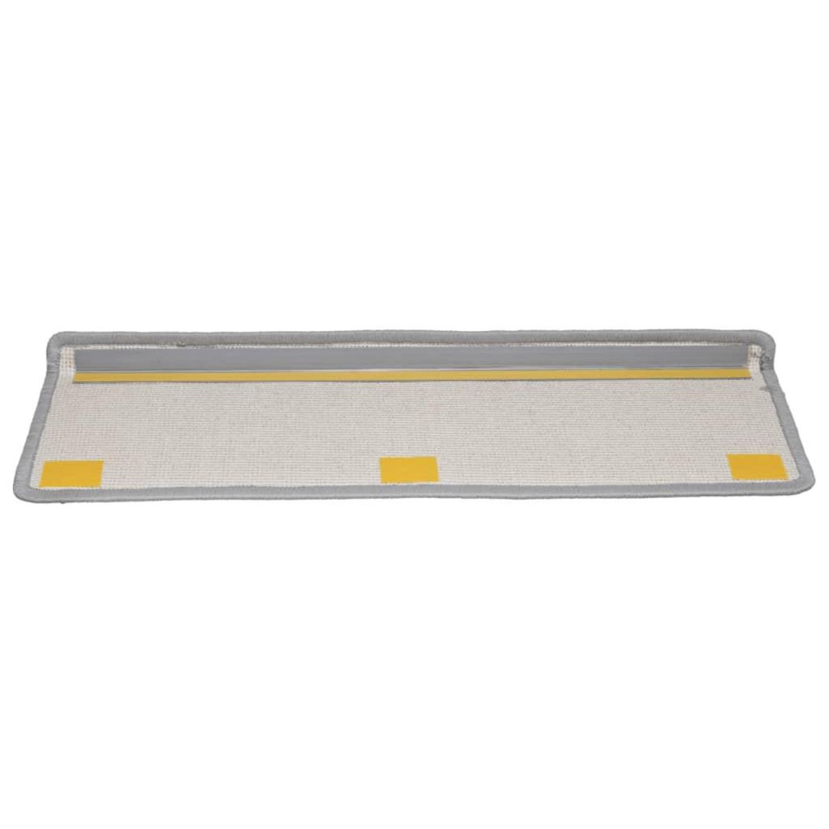VIDAXL Tapis d'escalier 10 pcs 65x21x4 cm Gris