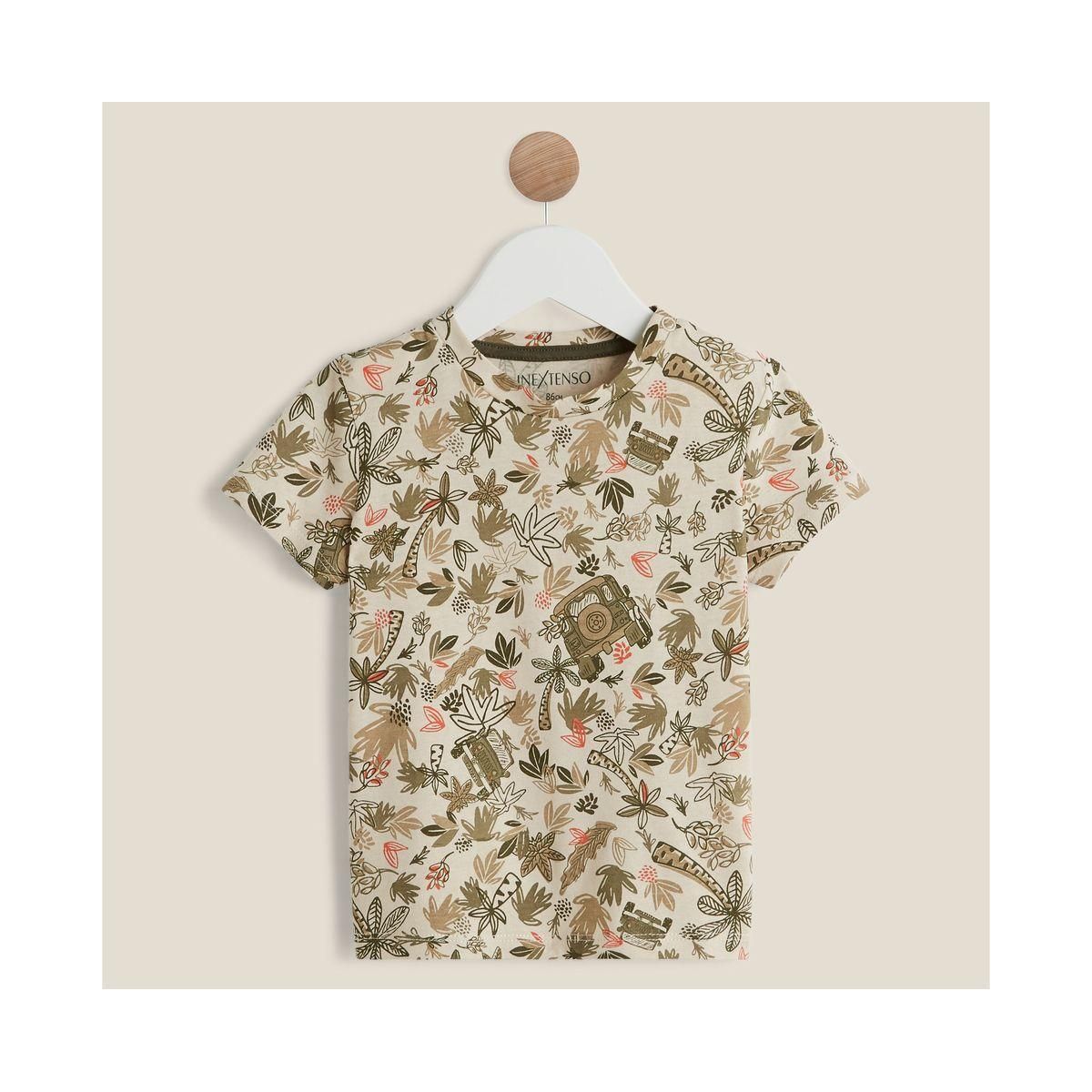 IN EXTENSO T-shirt manches courtes feuilles bébé garçon