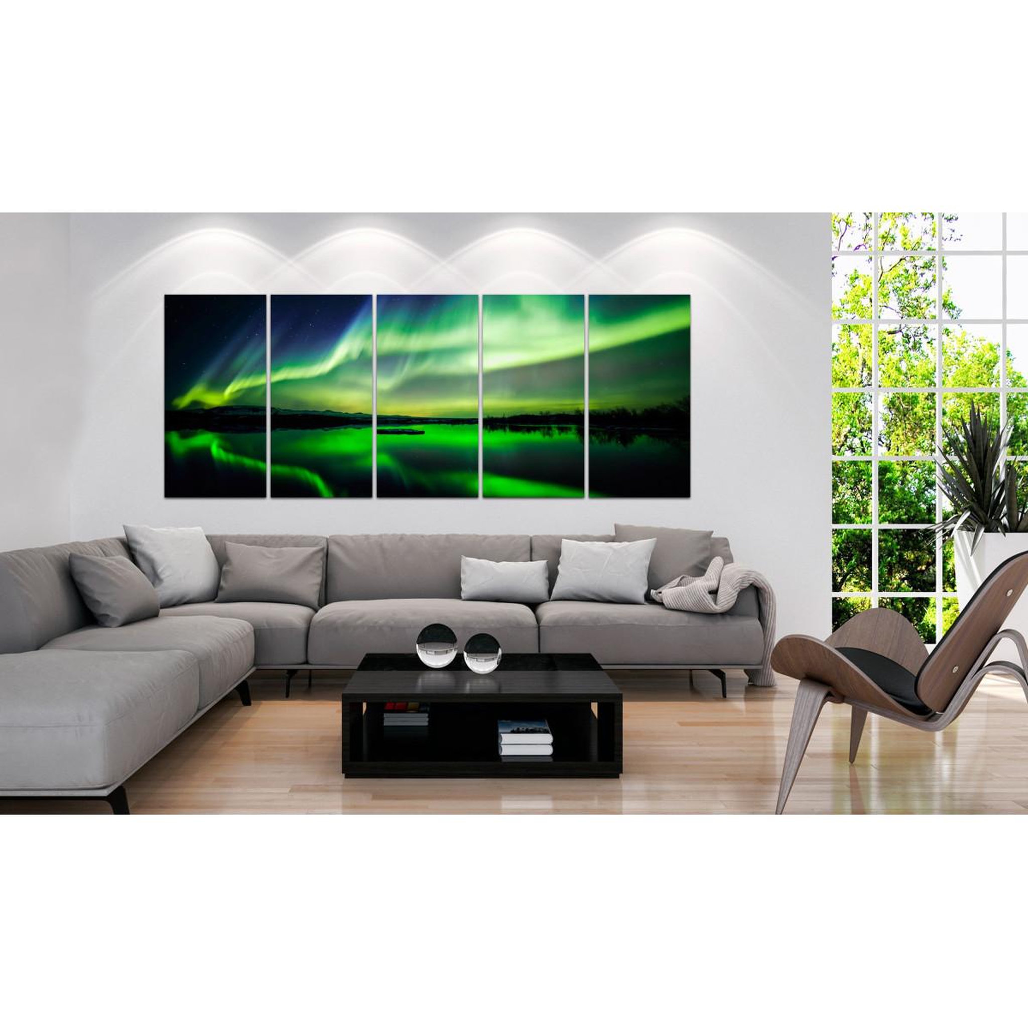Voir la diapositive 2 : Paris Prix Tableau imprimé  green sky i
