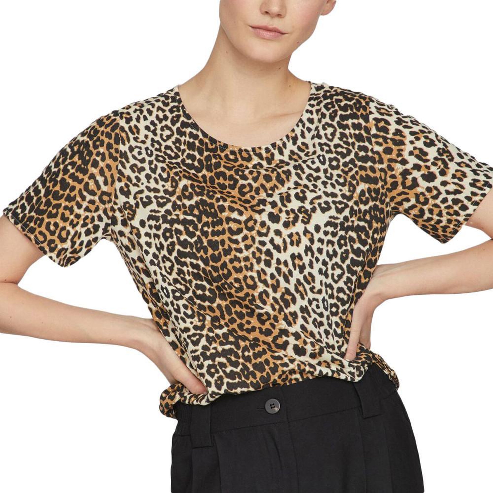 Voir la diapositive 1 : Vila T shirt  Léopard Femme Vila Mooney