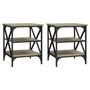 Voir la diapositive 2 : VIDAXL Tables d'appoint 2 pcs Chene sonoma 40x42x50 cm Bois ingenierie