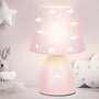 Voir la diapositive 4 : Paris Prix Lampe de Chevet Enfant  Nuages  19cm Rose