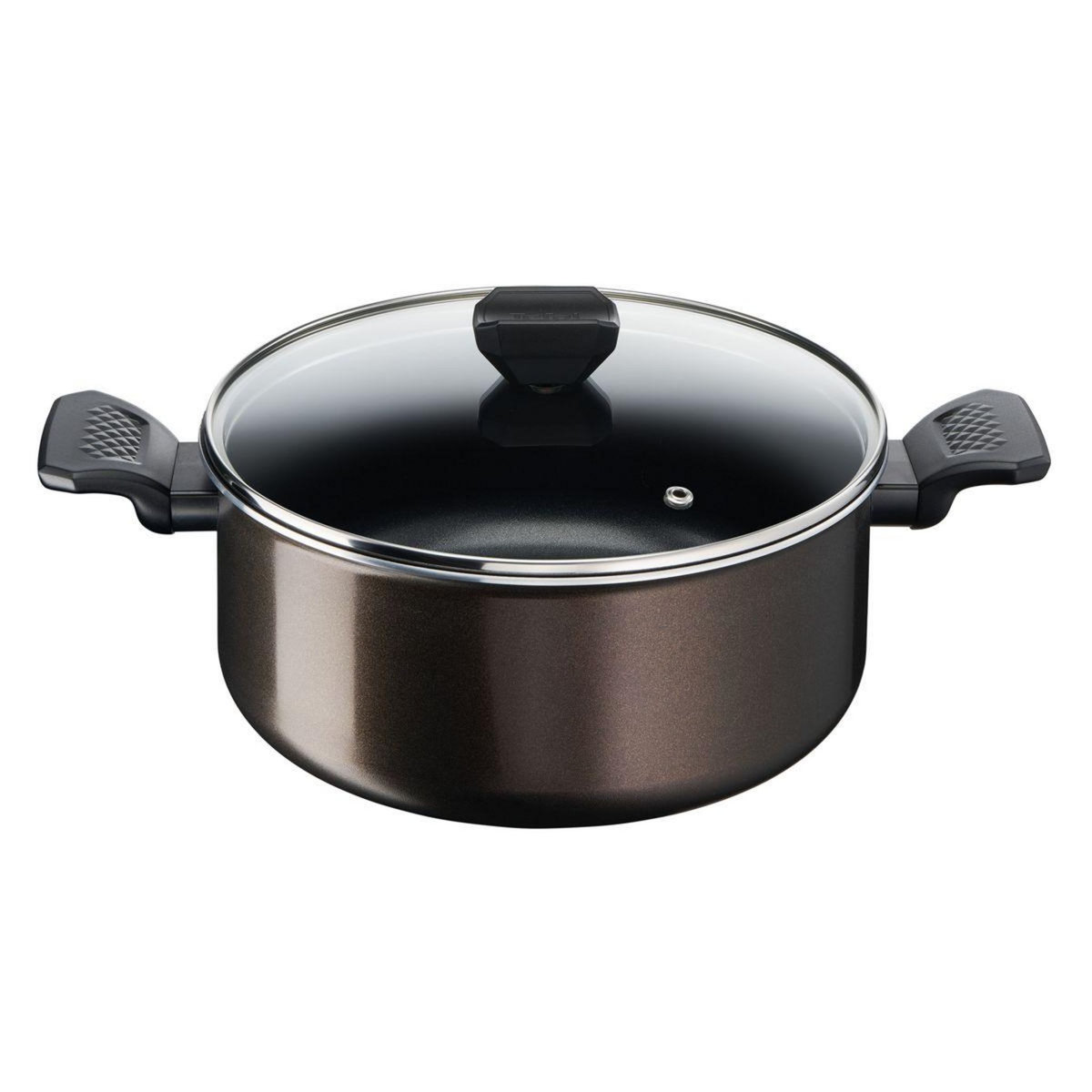 TEFAL Faitout aluminium + couvercle  EASY COOK & CLEAN 24 cm