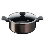 TEFAL Faitout aluminium + couvercle  EASY COOK & CLEAN 24 cm