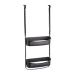 Paris Prix Serviteur de Douche 2 Paniers  Vesper  69cm Noir