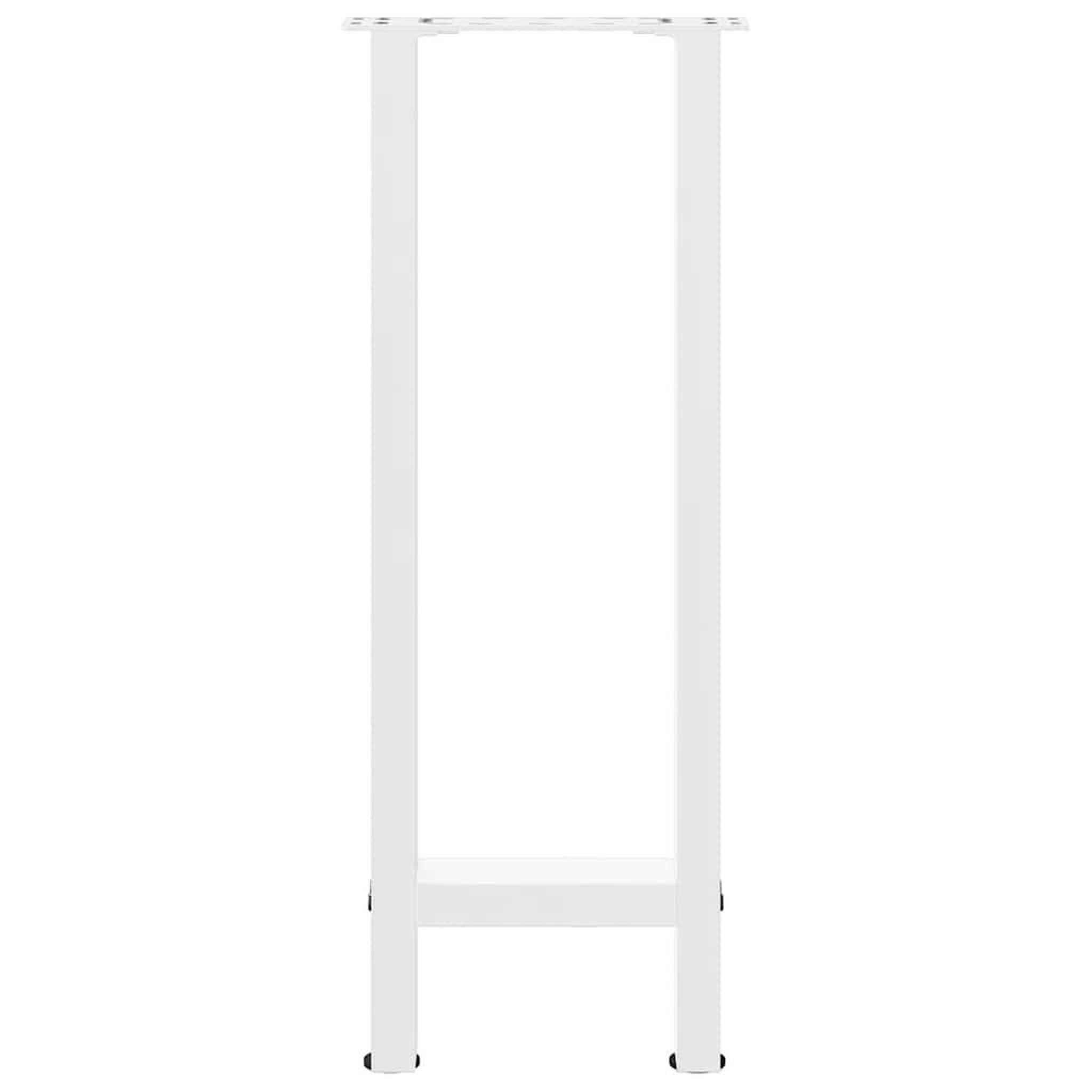 Voir la diapositive 5 : VIDAXL Pieds de table basse blanc 2 pcs 28x(72-73) cm acier