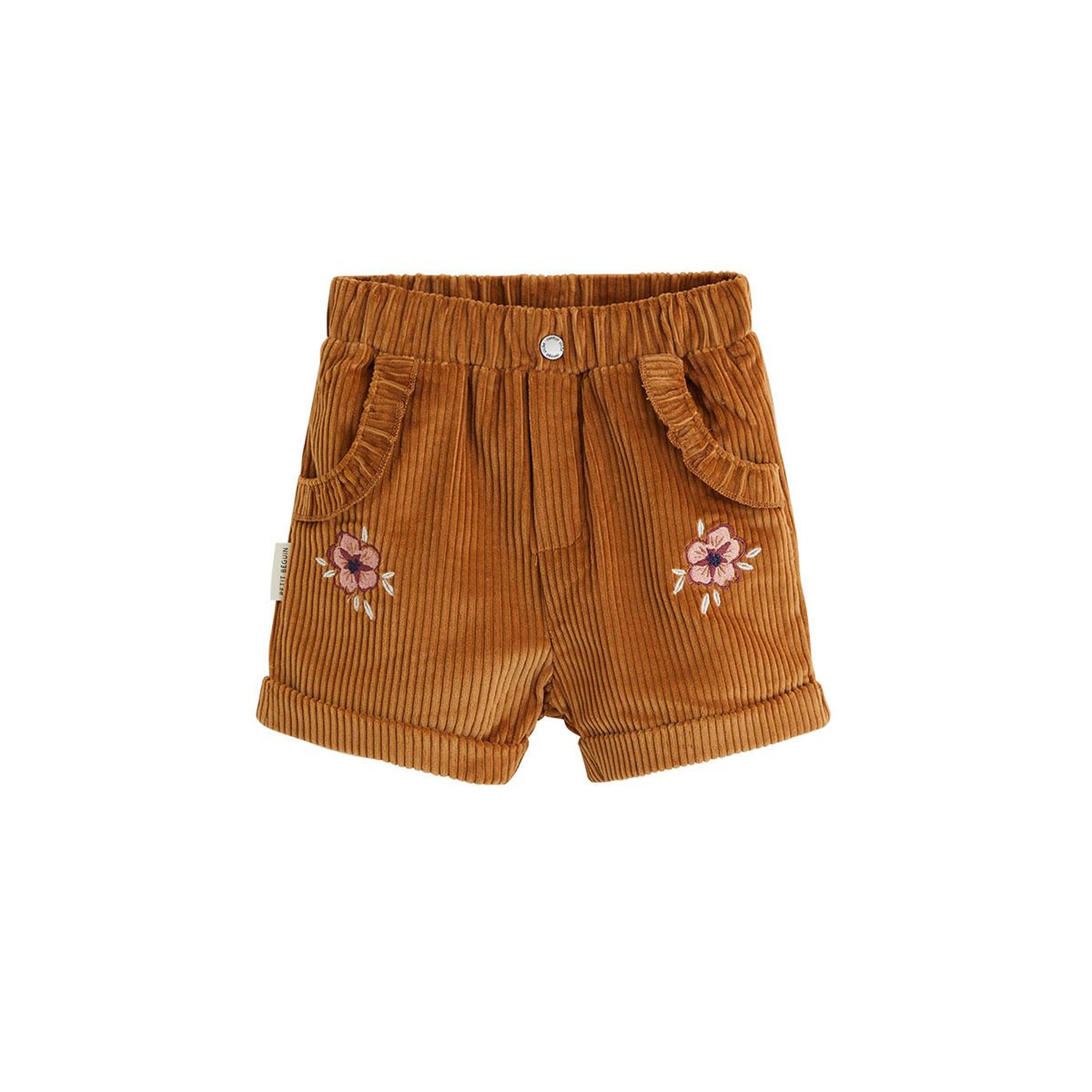 Voir la diapositive 1 : PETIT BEGUIN Short enfant en velours côtelé cléo