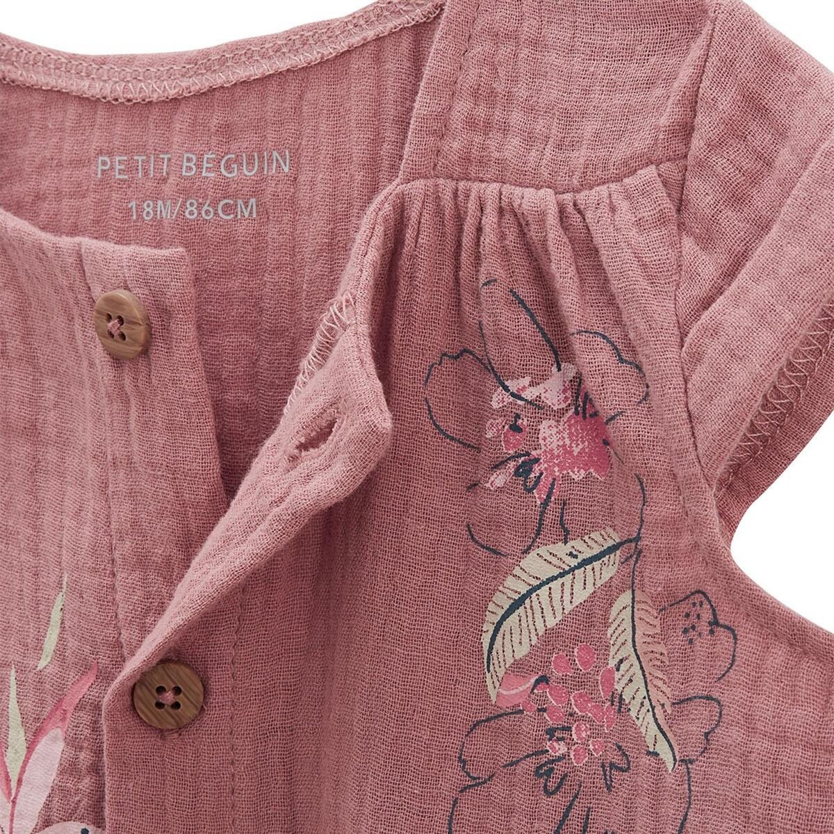 Petit Béguin Chemisier bébé en gaze de coton Olbia