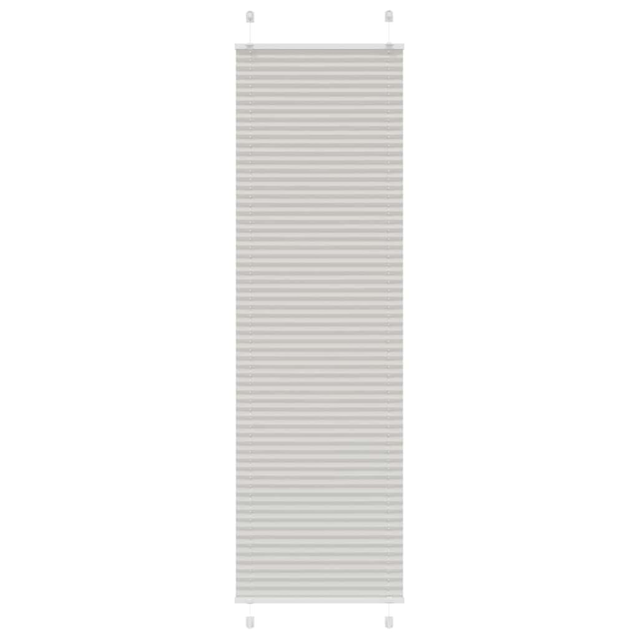 VIDAXL Store plisse gris clair 60x200 cm largeur du tissu 59,4 cm