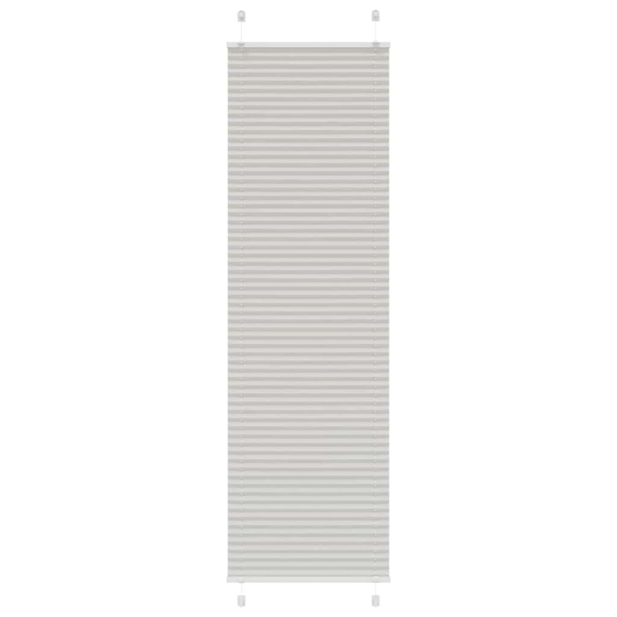 VIDAXL Store plisse gris clair 60x200 cm largeur du tissu 59,4 cm