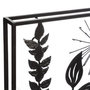 Voir la diapositive 2 : ATMOSPHERA Décoration Murale en Métal  Feuillu  40cm Noir