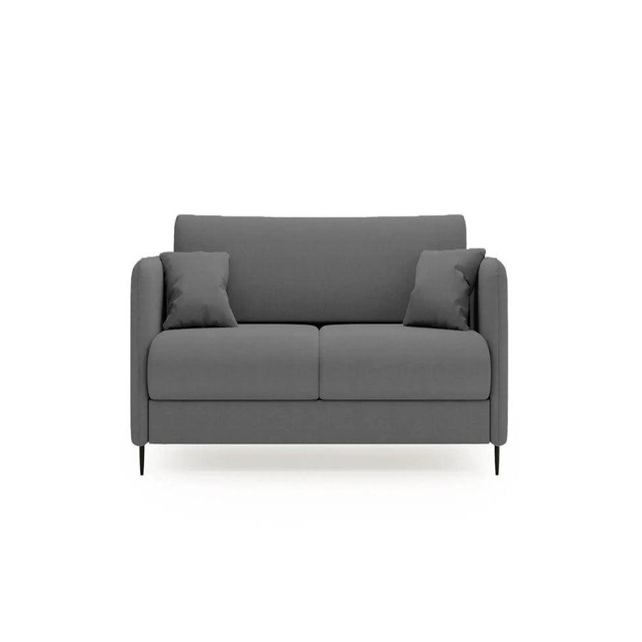 Voir la diapositive 1 : CASANOVA PARIS Vicky - canapé droit convertible tissu lisse 2 places