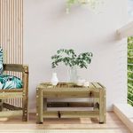 VIDAXL Repose-pied de jardin bois de pin impregne