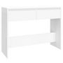 Voir la diapositive 2 : VIDAXL Table console blanc 100x35x76,5 cm bois d'ingenierie