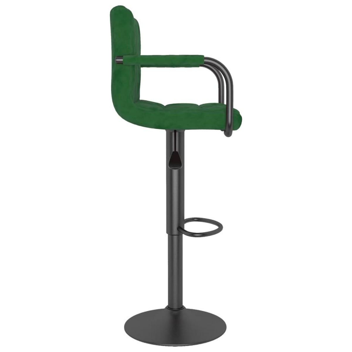 VIDAXL Tabouret de bar Vert fonce Velours