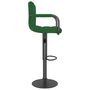 Voir la diapositive 4 : VIDAXL Tabouret de bar Vert fonce Velours