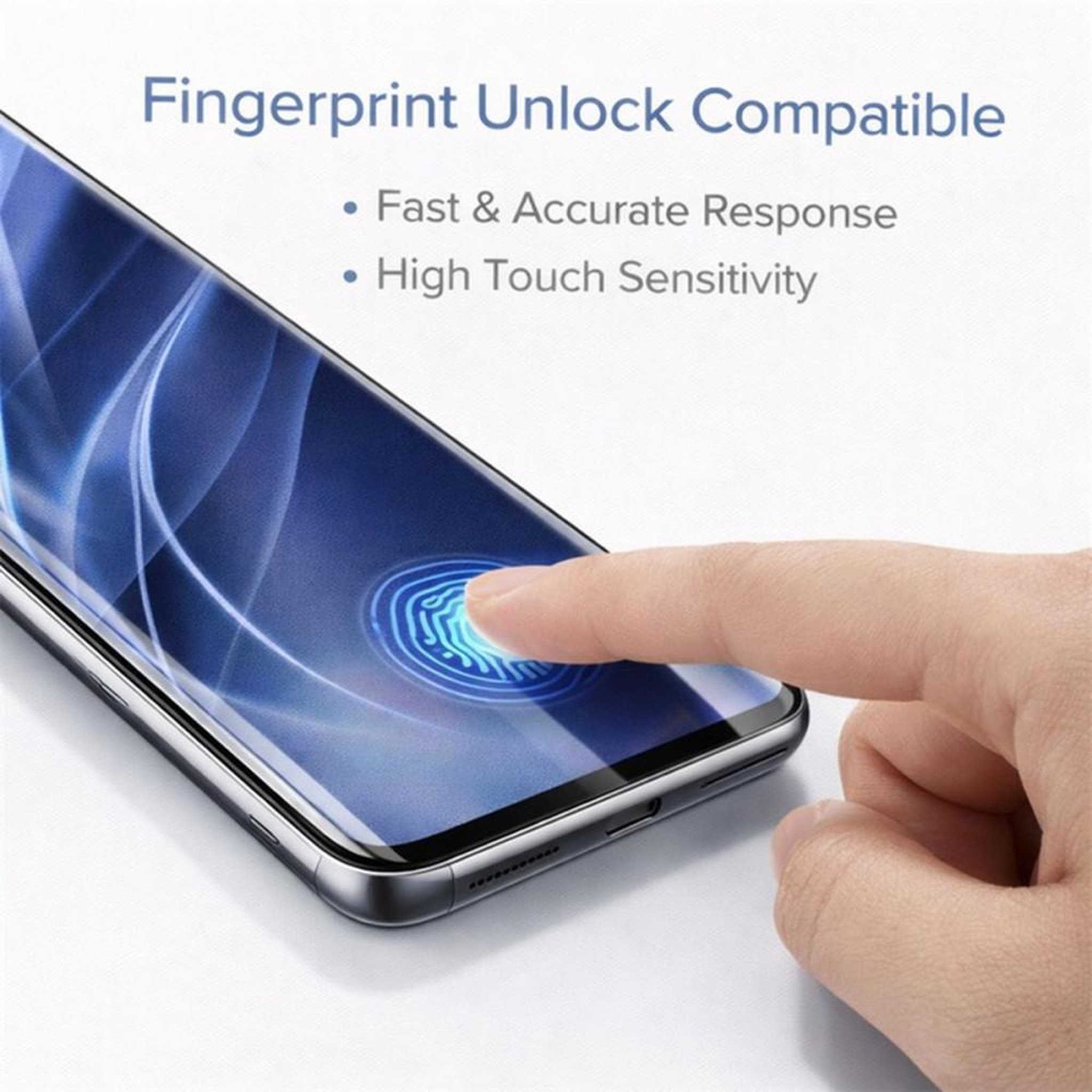 Voir la diapositive 4 : Film de protection en verre trempé incurvé pour écran OnePlus 13, 9H, compatible empreinte, haute transparence HD, lot de 2