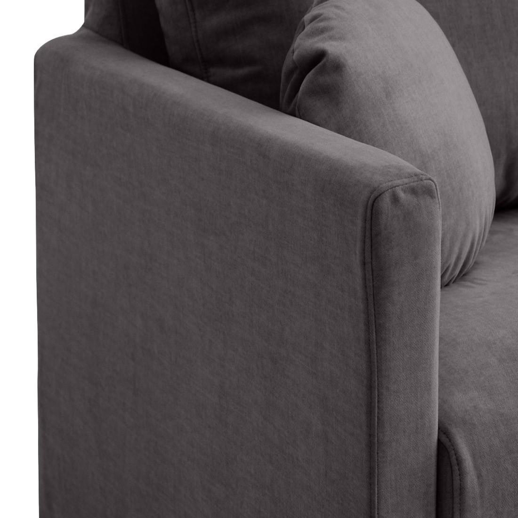 Voir la diapositive 6 : LISA DESIGN Serena - canapé droit déhoussable 2 places en velours