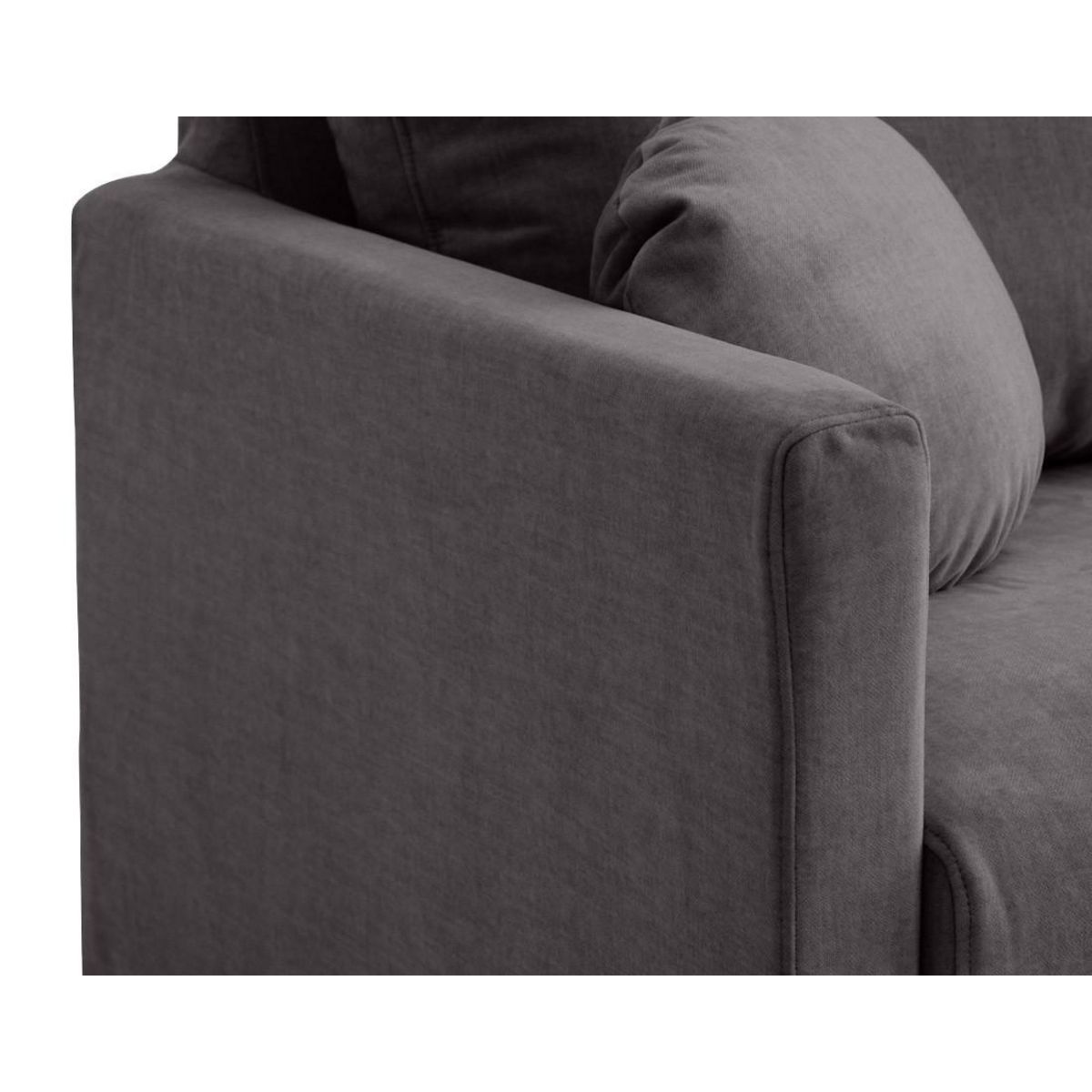 LISA DESIGN Serena - canapé droit déhoussable 2 places en velours