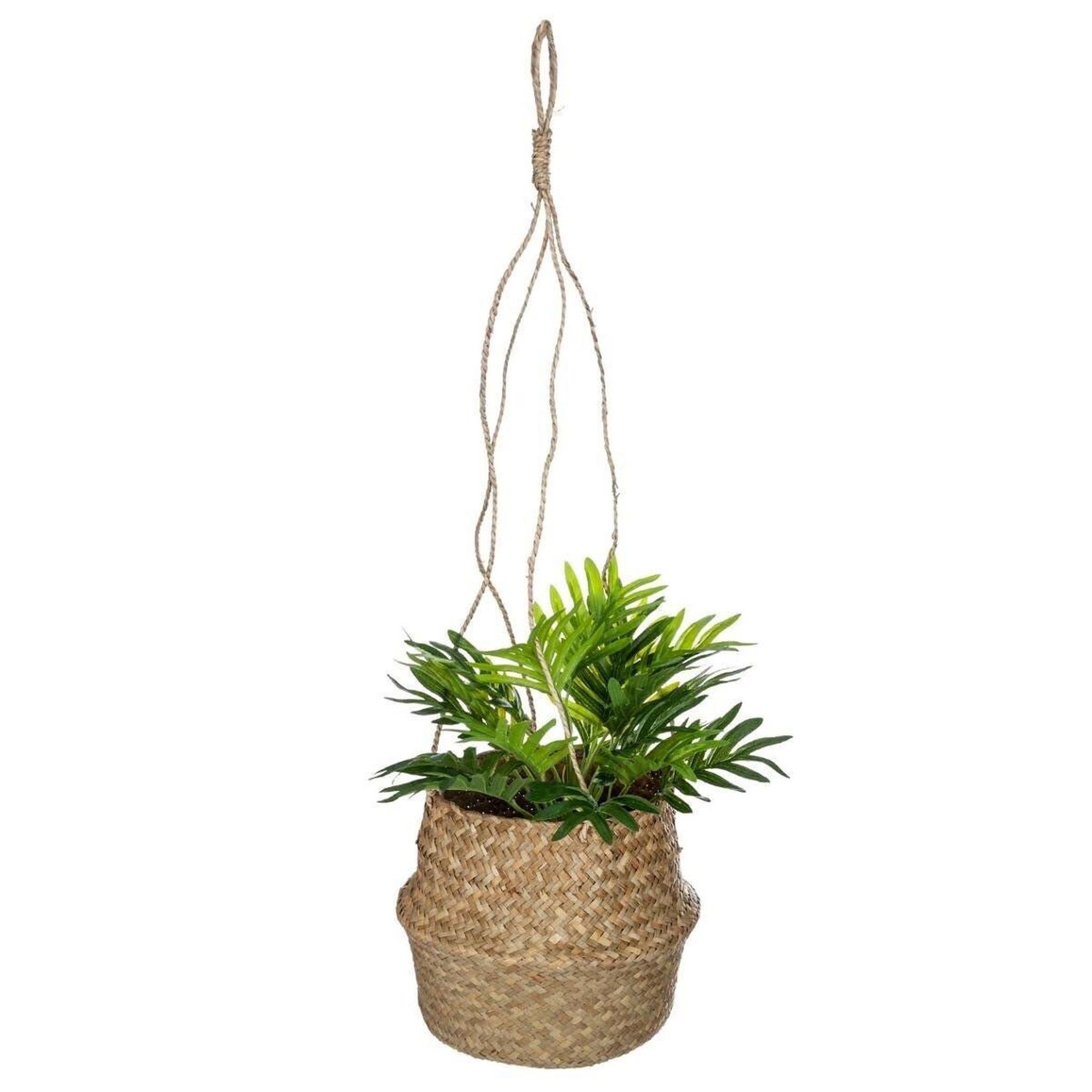 Voir la diapositive 2 : ATMOSPHERA Cache-Pot à Suspendre  Seagrass  18cm Naturel