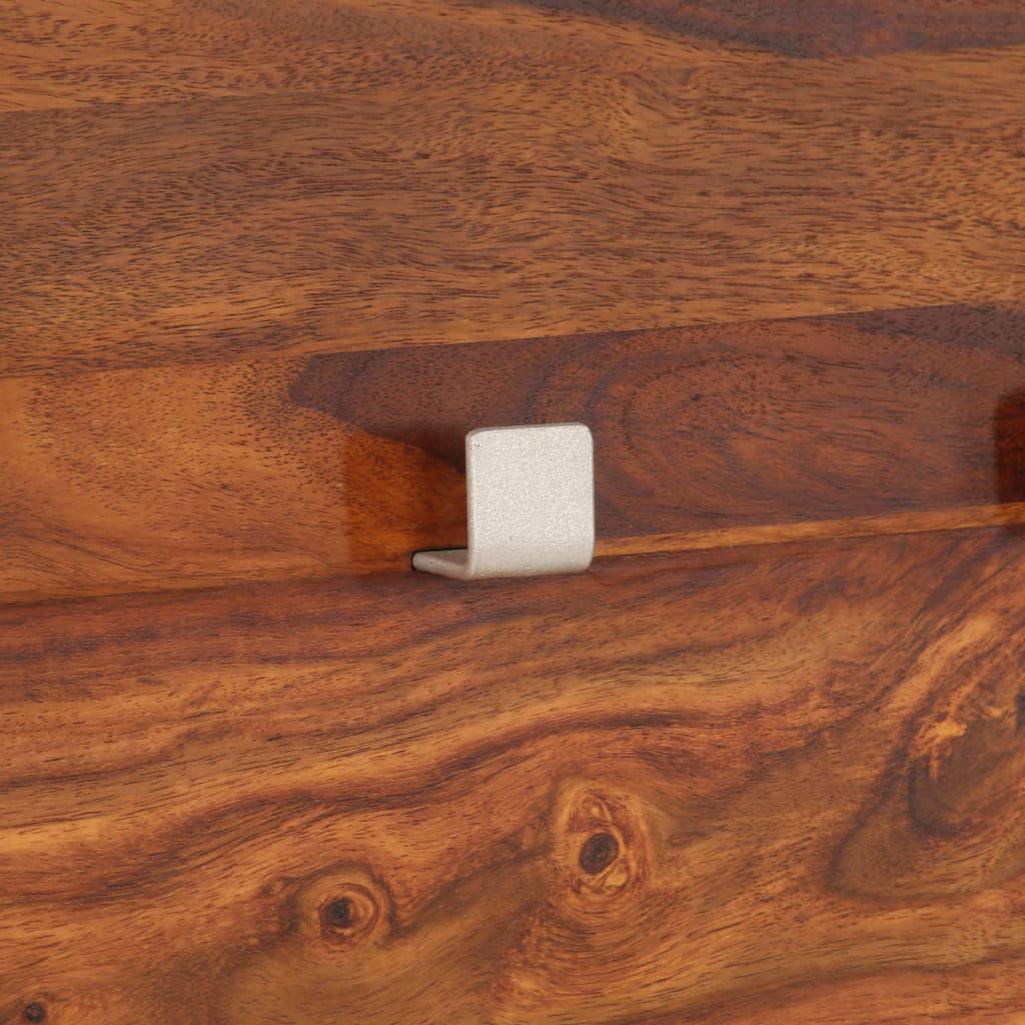 Voir la diapositive 2 : VIDAXL Portemanteau bois solide de sesham 118 x 40 cm