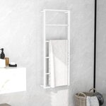 VIDAXL Porte-serviette Blanc 45x10x115 cm Acier